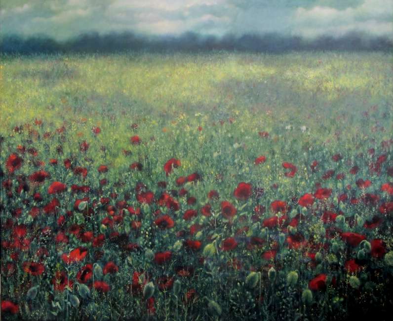 Mohn-Klatsch II 100x80